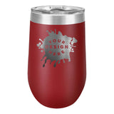 Custom Engraved Matte Wine Tumbler 16 oz. - Mato & Hash