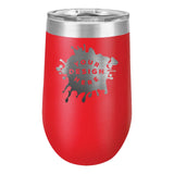 Custom Engraved Matte Wine Tumbler 16 oz.