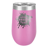 Custom Engraved Matte Wine Tumbler 16 oz. - Mato & Hash