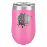 Custom Engraved Matte Wine Tumbler 16 oz. - Mato & Hash