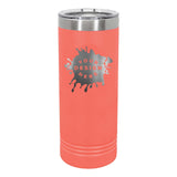 Custom Engraved Polar Camel 22 oz. Coral Skinny Tumbler - Mato & Hash