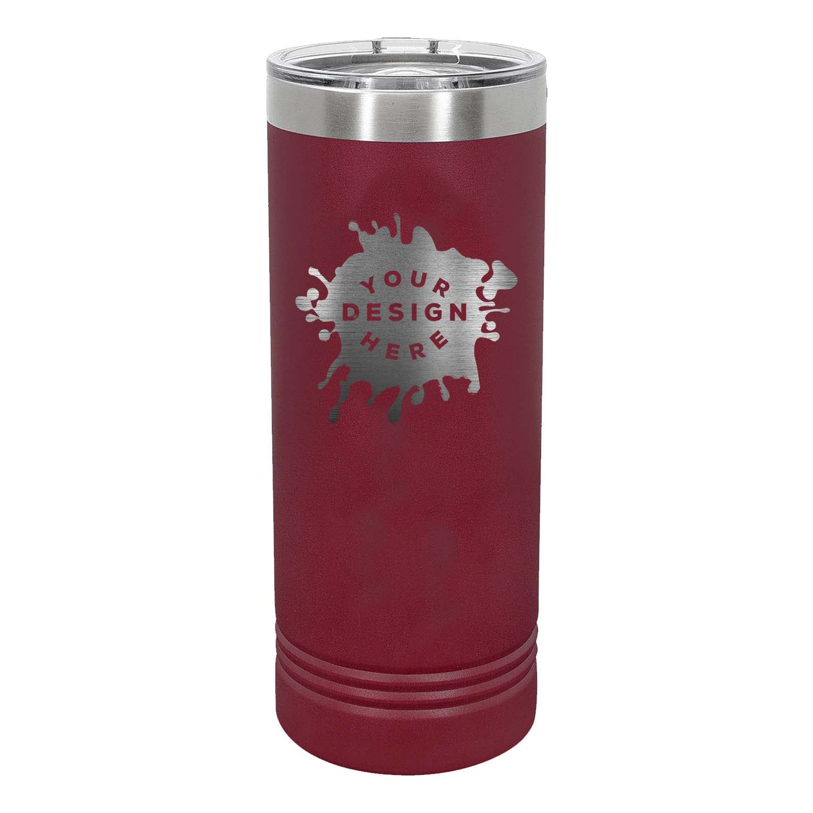 Custom Engraved Polar Camel 22 oz. Coral Skinny Tumbler - Mato & Hash