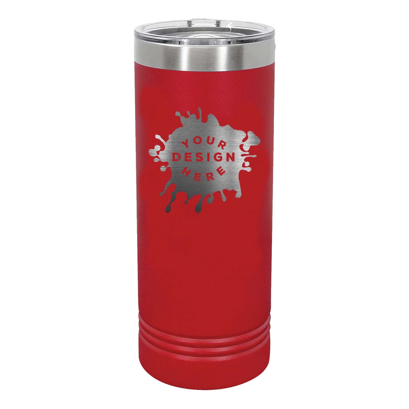 Custom Engraved Polar Camel 22 oz. Coral Skinny Tumbler - Mato & Hash