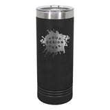 Custom Engraved Polar Camel 22 oz. Coral Skinny Tumbler - Mato & Hash