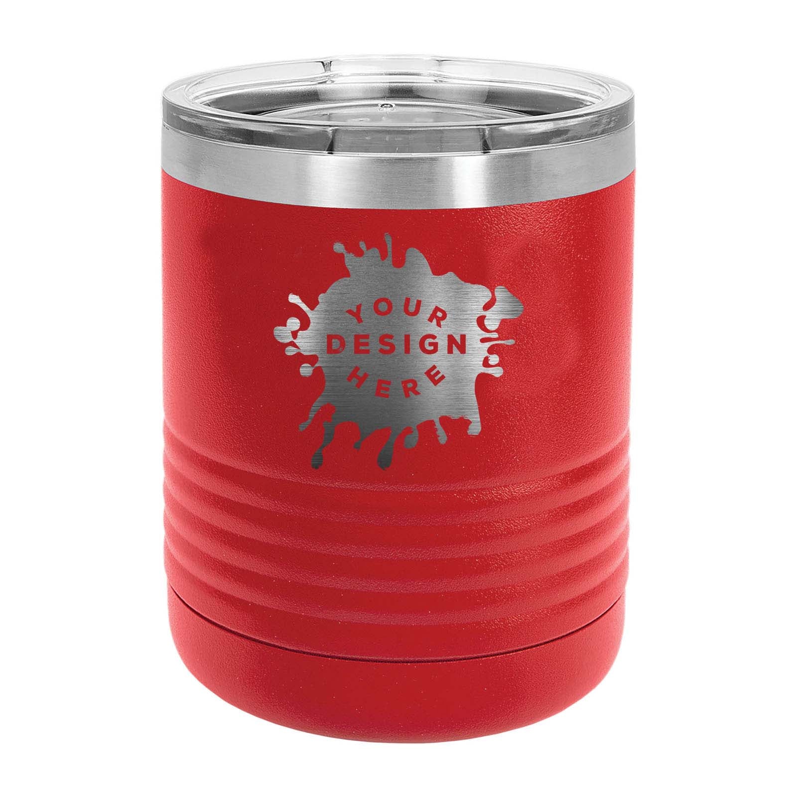 Custom Engraved Polar Camel Ringneck 10 oz. Black Vacuum Insulated Tumbler - Mato & Hash