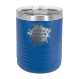 Custom Engraved Polar Camel Ringneck 10 oz. Black Vacuum Insulated Tumbler - Mato & Hash