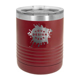 Custom Engraved Polar Camel Ringneck 10 oz. Black Vacuum Insulated Tumbler - Mato & Hash