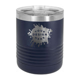 Custom Engraved Polar Camel Ringneck 10 oz. Black Vacuum Insulated Tumbler - Mato & Hash