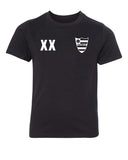 Custom FC Name & Number Shield Kids Soccer T Shirts
