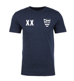 Custom FC Name & Number Shield Unisex Soccer T Shirts