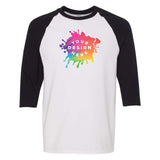 Custom Gildan Heavy Cotton™ Raglan Three-Quarter Sleeve T-Shirt - Mato & Hash