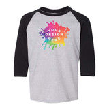 Custom Gildan Youth Heavy Cotton™ 3/4-Raglan Sleeve T-Shirt - Mato & Hash