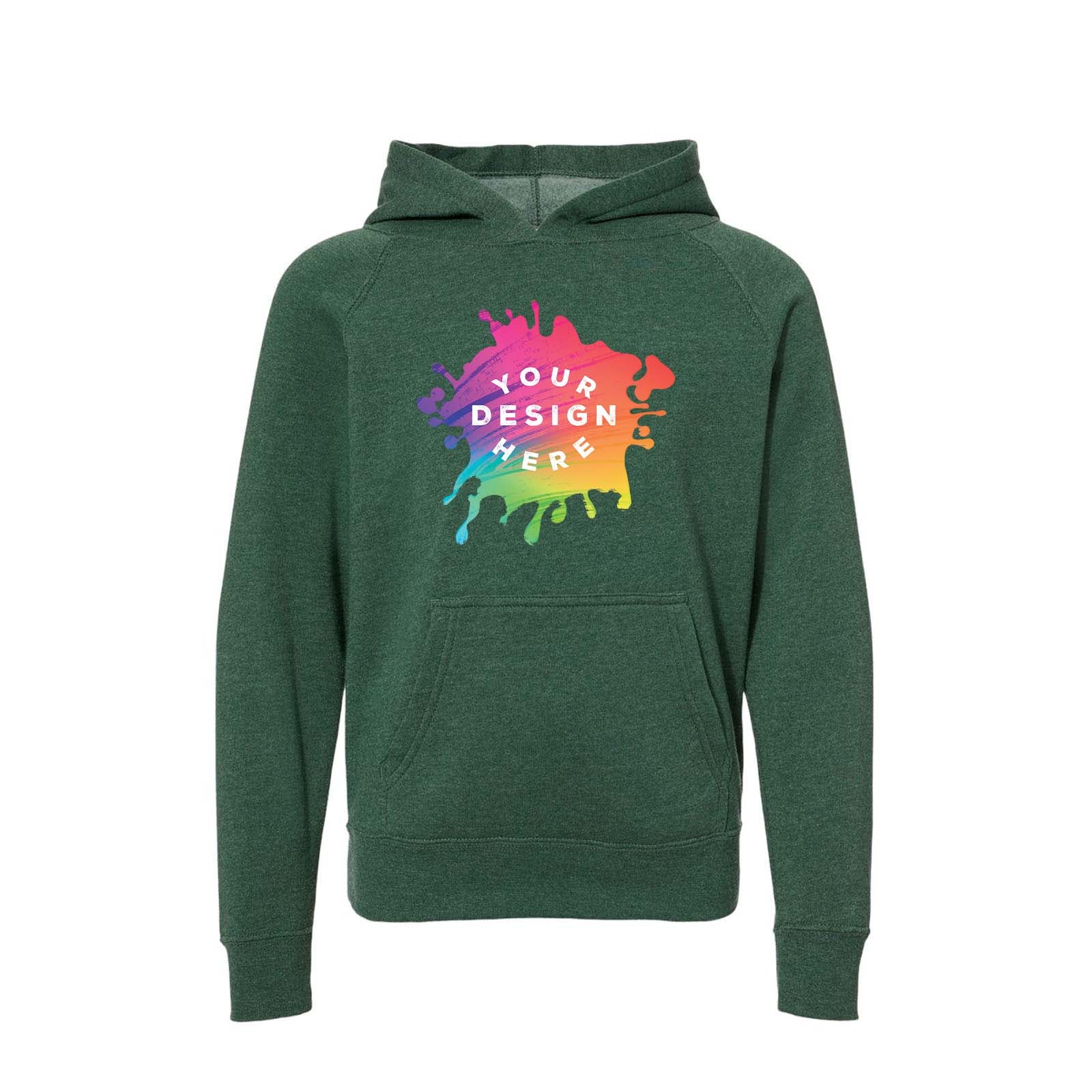 Custom Independent Trading CO. Youth Special Blend Raglan Hooded Sweatshirt - Mato & Hash