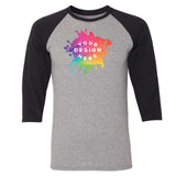 Custom JERZEES Triblend Three-Quarter Raglan Baseball T-Shirt
