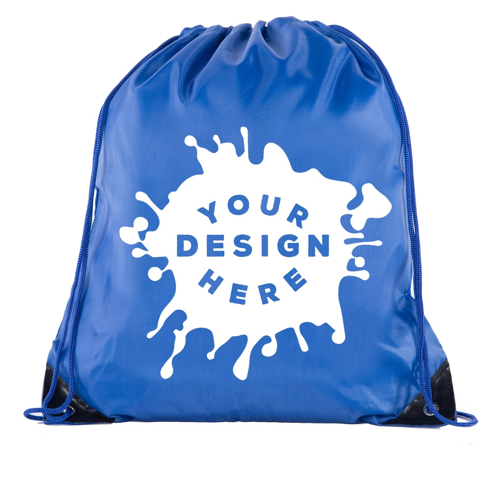 Custom Jumbo Polyester Drawstring Bag - Bulk - Mato & Hash