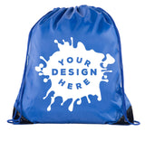 Custom Jumbo Polyester Drawstring Bag - Bulk - Mato & Hash