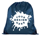 Custom Jumbo Polyester Drawstring Bag - Bulk - For Businesses - Mato & Hash
