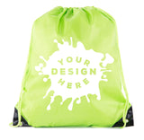 Custom Jumbo Polyester Drawstring Bag - Bulk - For Businesses - Mato & Hash