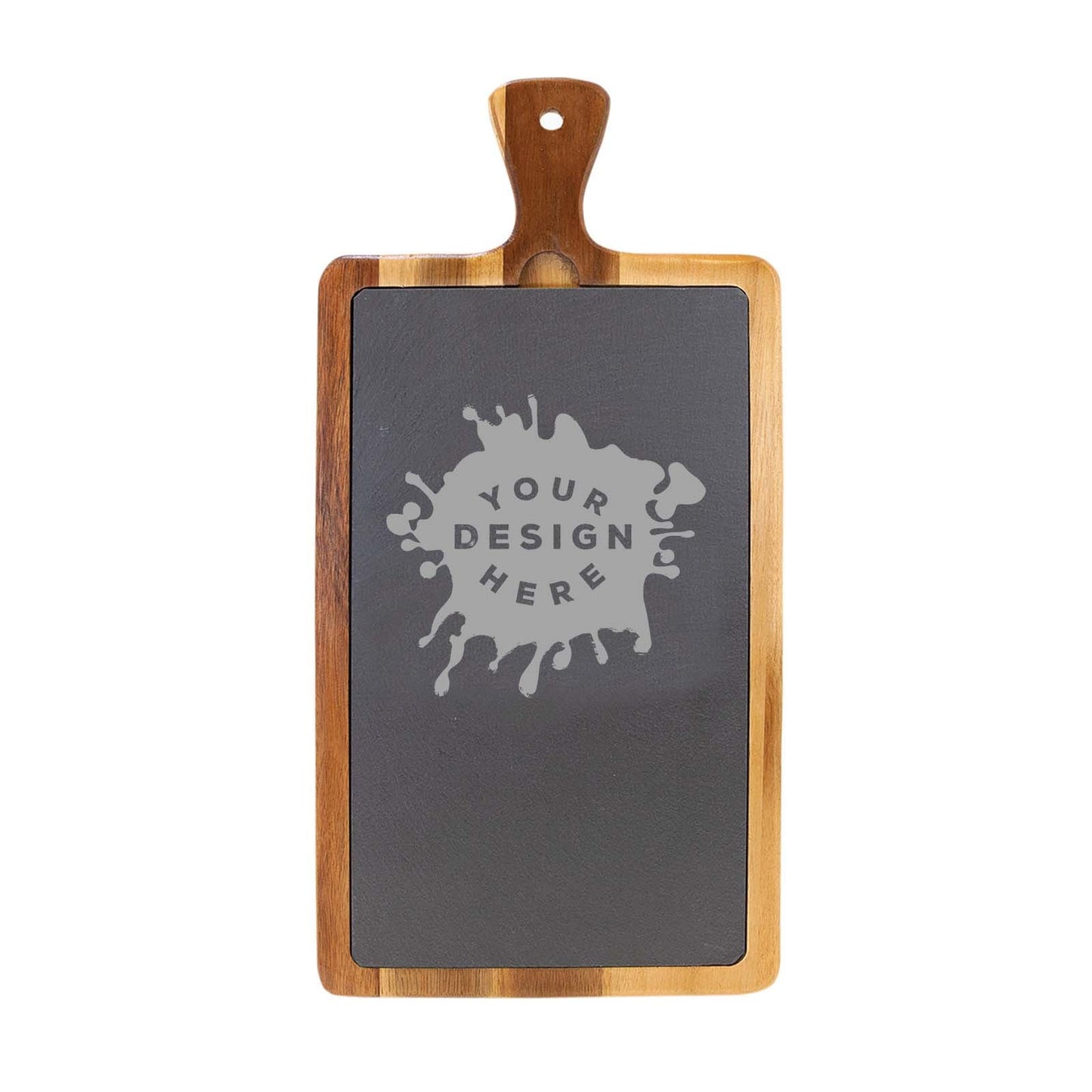 Custom Laser Engraved Acacia Wood Slate Cutting Board - Mato & Hash