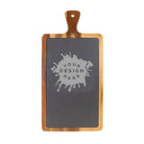 Custom Laser Engraved Acacia Wood Slate Cutting Board