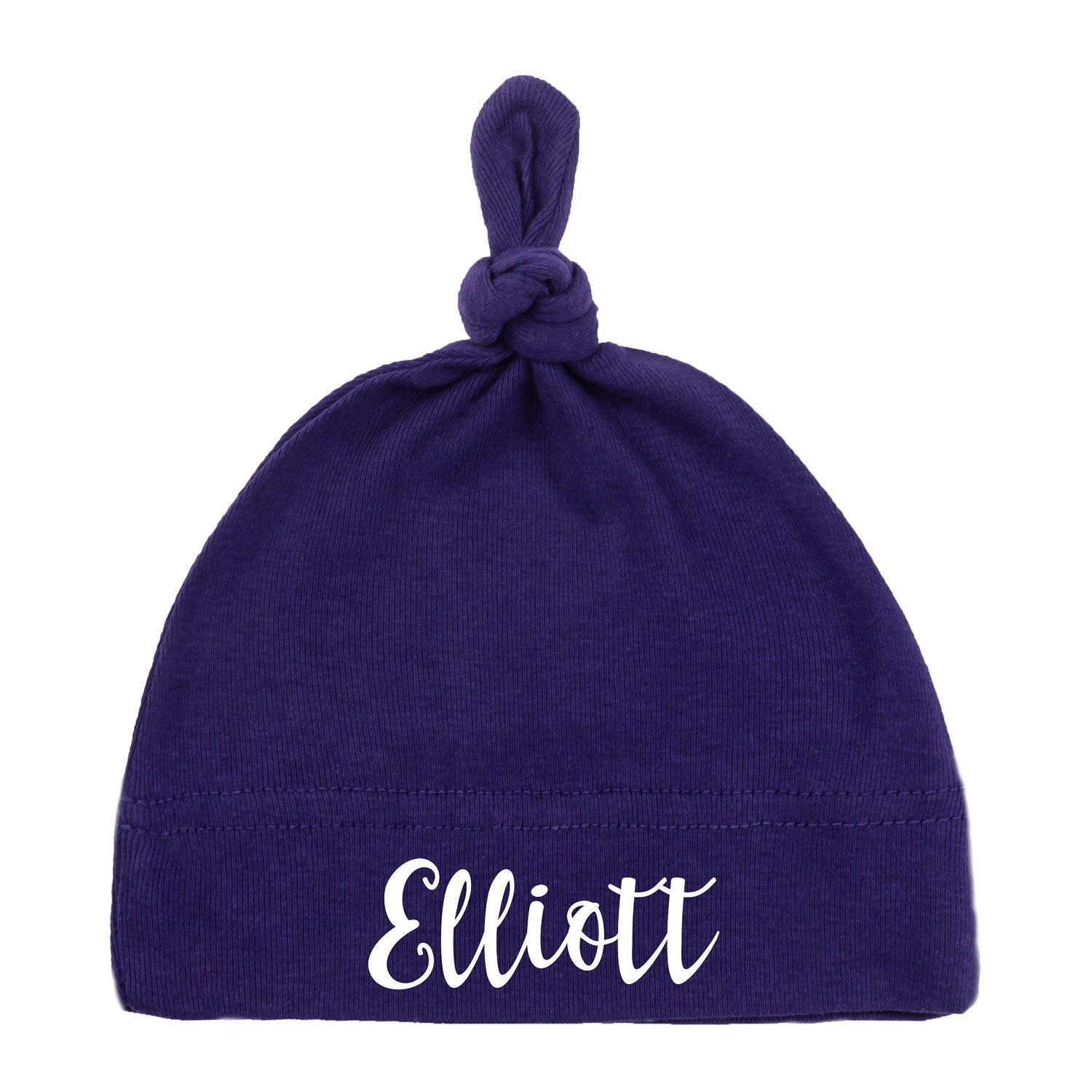 Custom Name Baby Hat w/ Adjustable Top Knot - Mato & Hash