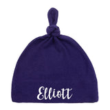 Custom Name Baby Hat w/ Adjustable Top Knot - Mato & Hash