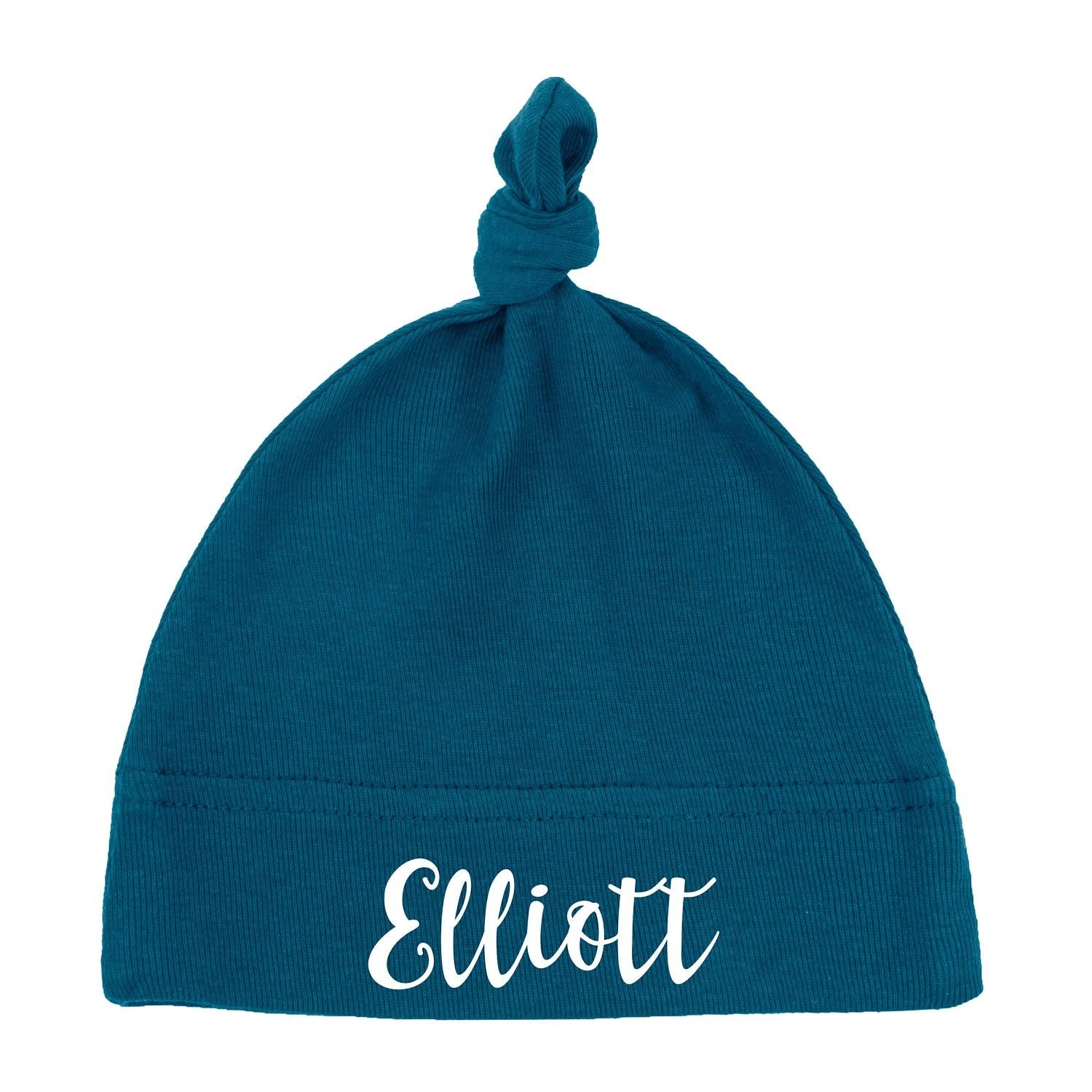 Custom Name Baby Hat w/ Adjustable Top Knot - Mato & Hash