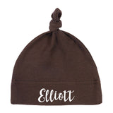 Custom Name Baby Hat w/ Adjustable Top Knot - Mato & Hash