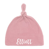 Custom Name Baby Hat w/ Adjustable Top Knot - Mato & Hash