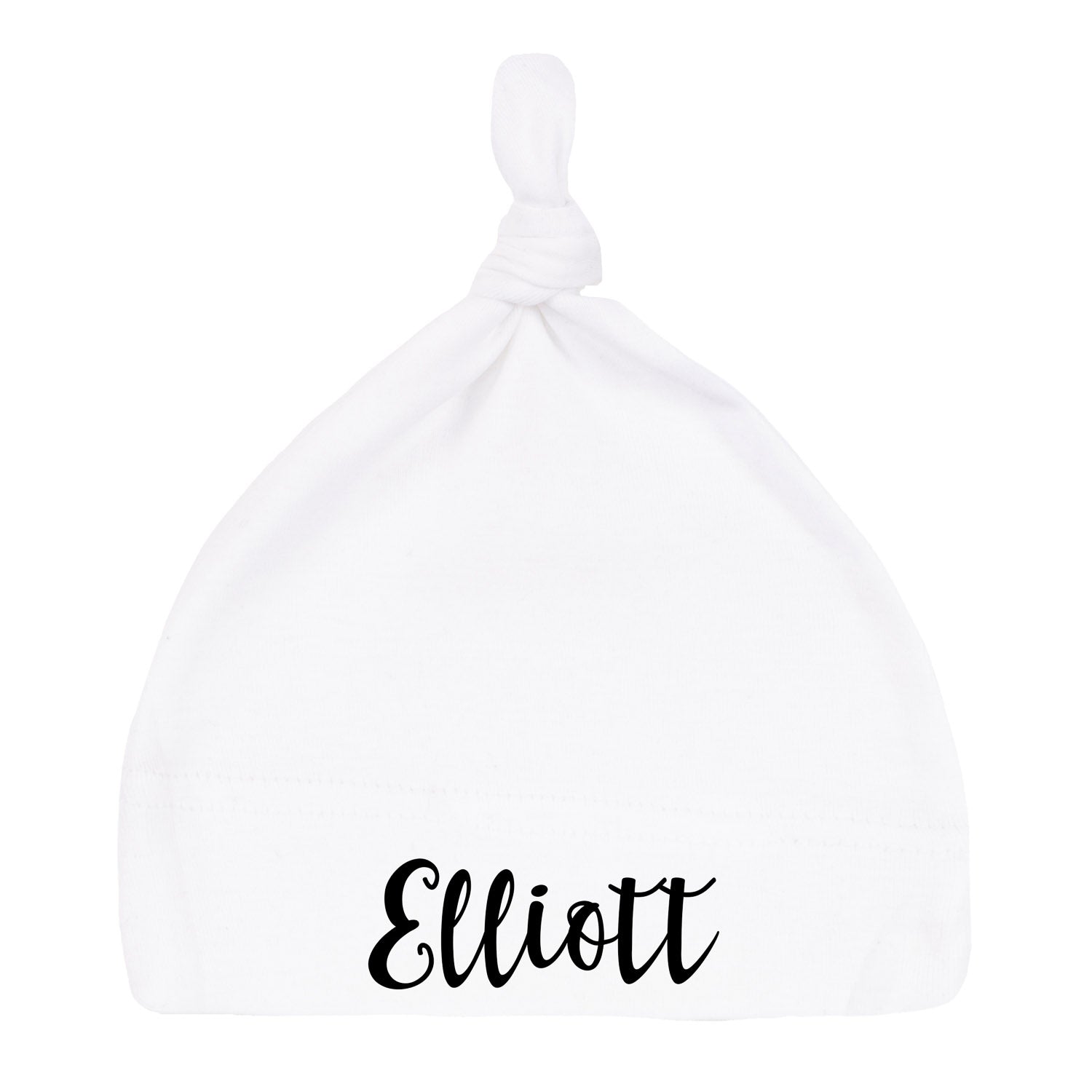 Custom Name Baby Hat w/ Adjustable Top Knot - Mato & Hash