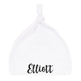 Custom Name Baby Hat w/ Adjustable Top Knot - Mato & Hash