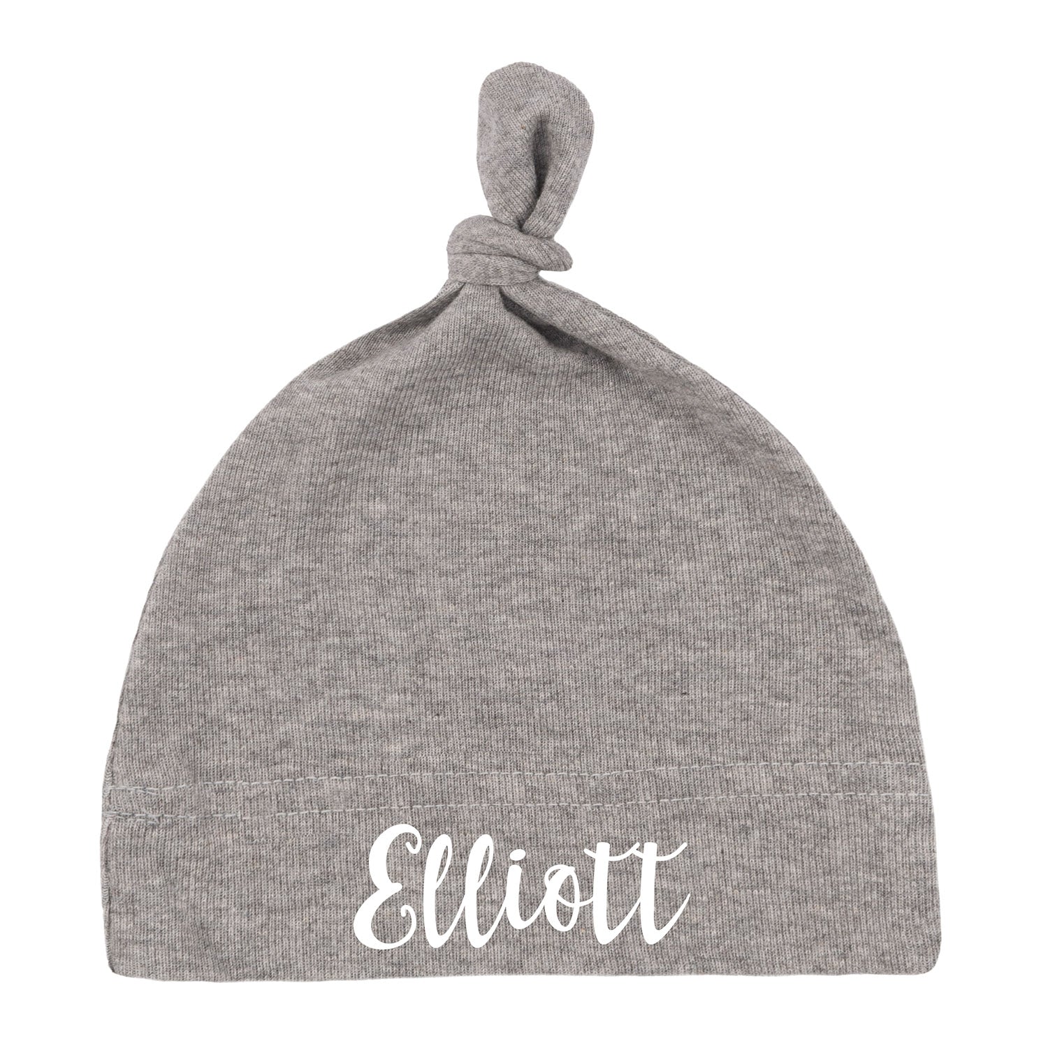 Custom Name Baby Hat w/ Adjustable Top Knot - Mato & Hash