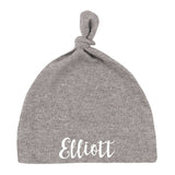 Custom Name Baby Hat w/ Adjustable Top Knot - Mato & Hash
