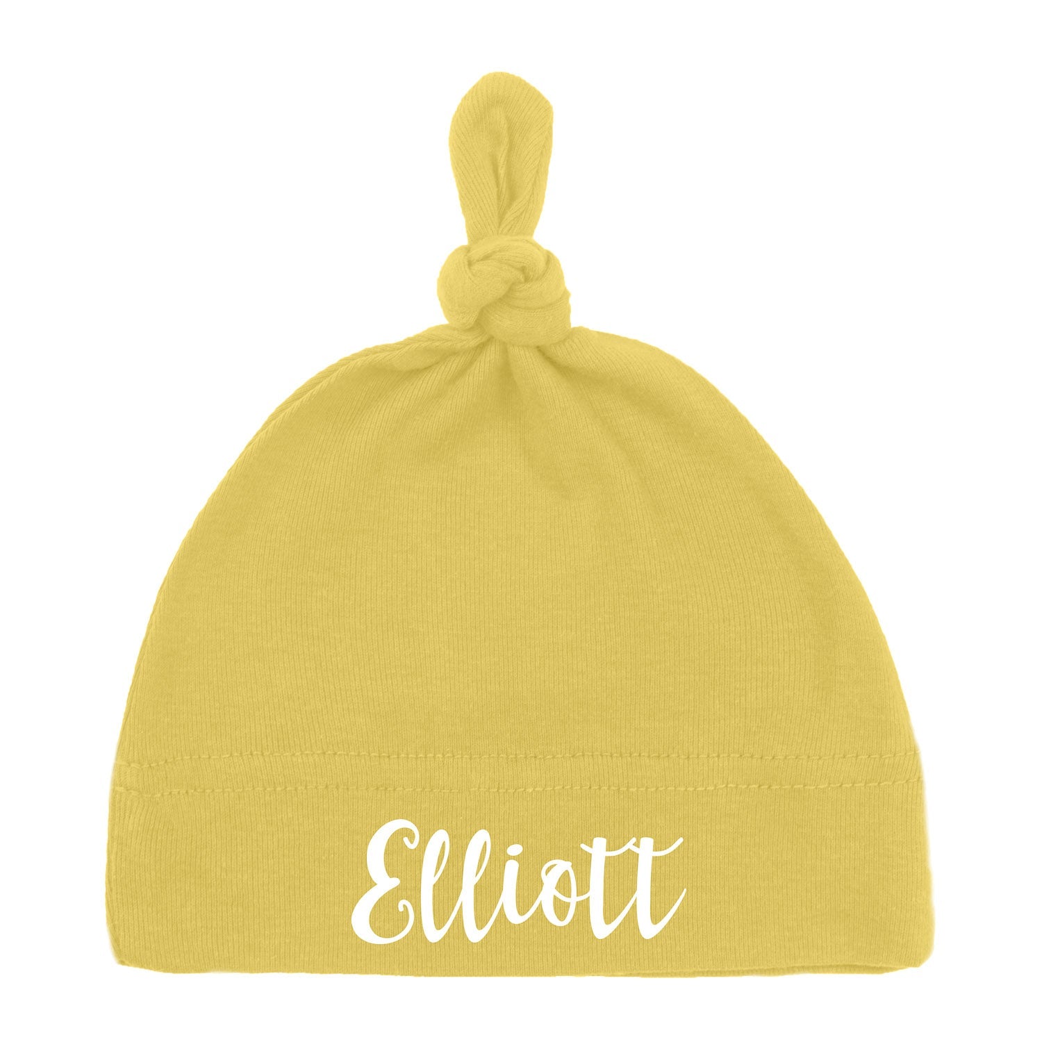 Custom Name Baby Hat w/ Adjustable Top Knot - Mato & Hash