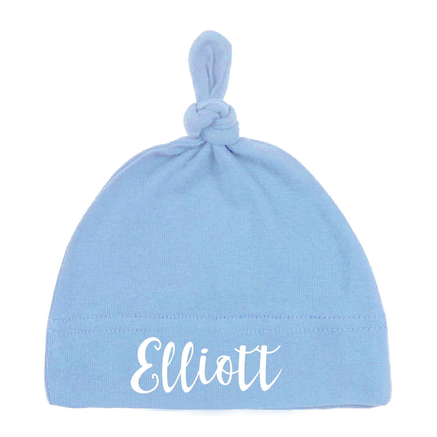 Custom Name Baby Hat w/ Adjustable Top Knot - Mato & Hash