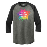 Custom New Era® Heritage Blend 3/4-Sleeve Baseball Raglan Tee