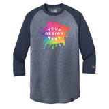 Custom New Era® Heritage Blend 3/4-Sleeve Baseball Raglan Tee - Mato & Hash