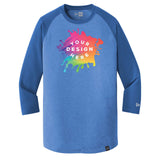 Custom New Era® Heritage Blend 3/4-Sleeve Baseball Raglan Tee - Mato & Hash