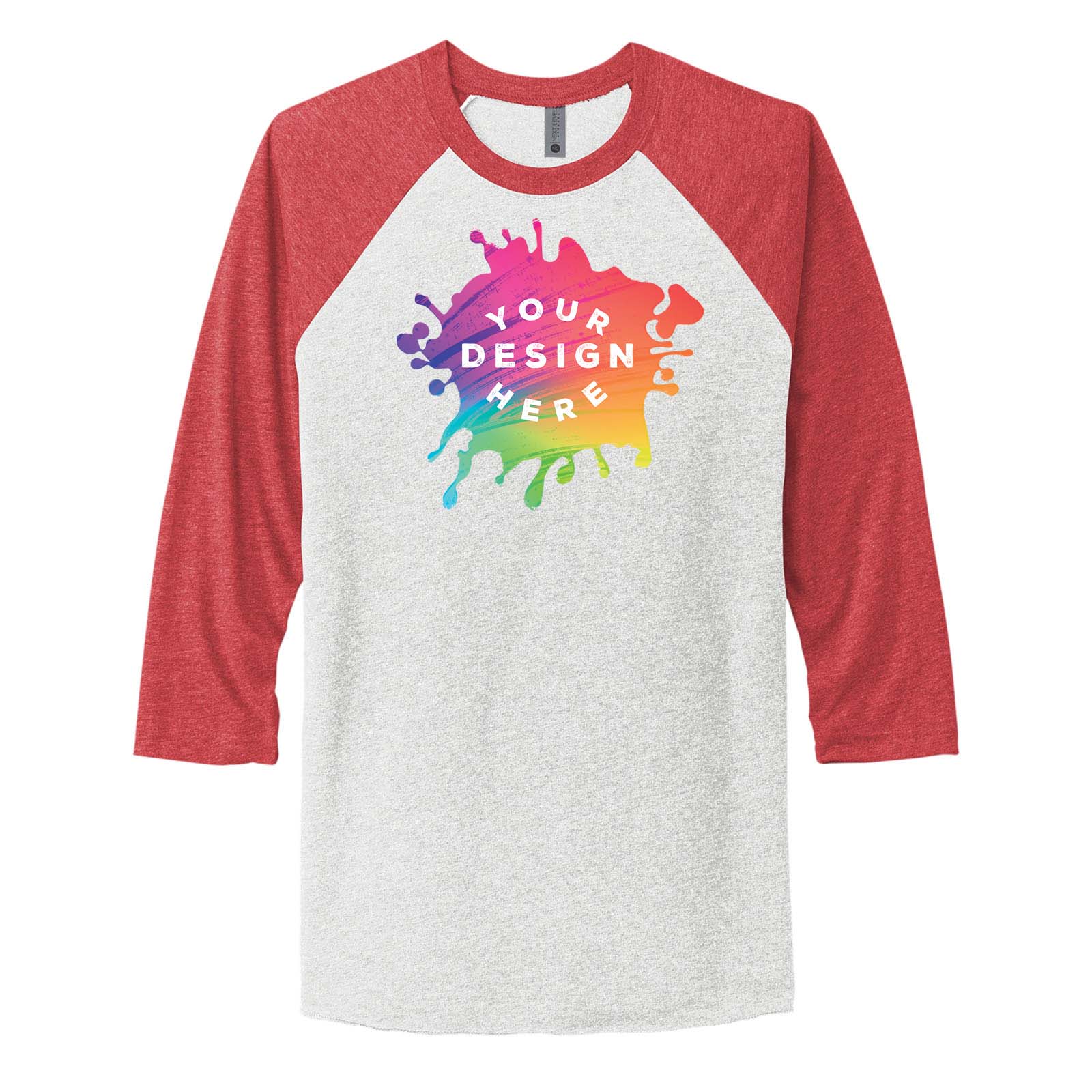 Custom Next Level Unisex Tri Blend 3/4 Sleeve Raglan Tee - Mato & Hash