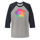 Custom Next Level Unisex Tri Blend 3/4 Sleeve Raglan Tee - Mato & Hash