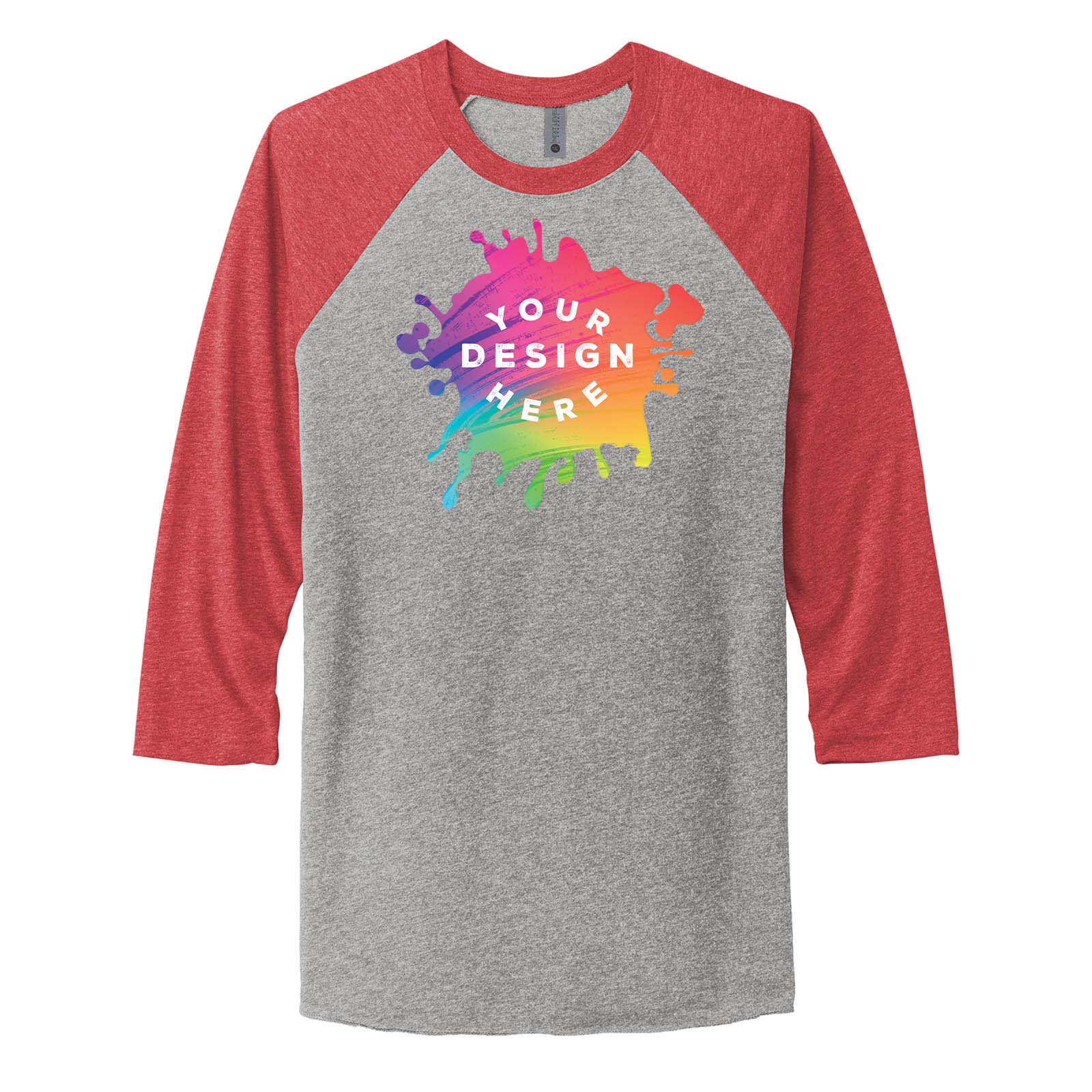 Custom Next Level Unisex Tri Blend 3/4 Sleeve Raglan Tee - Mato & Hash
