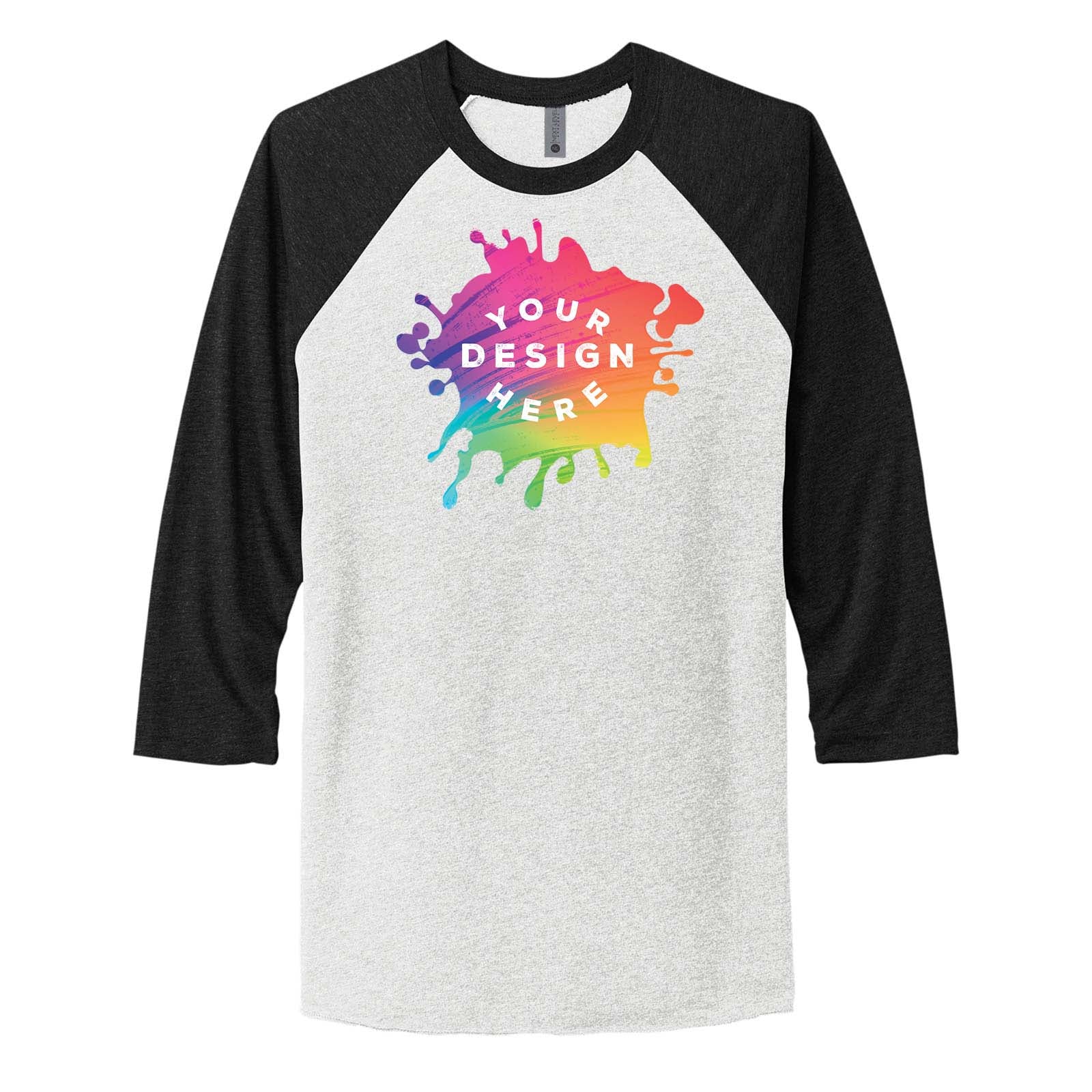 Custom Next Level Unisex Tri Blend 3/4 Sleeve Raglan Tee - Mato & Hash