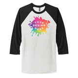 Custom Next Level Unisex Tri Blend 3/4 Sleeve Raglan Tee - Mato & Hash