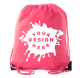 Custom Polyester Drawstring Bag - Bulk - Mato & Hash