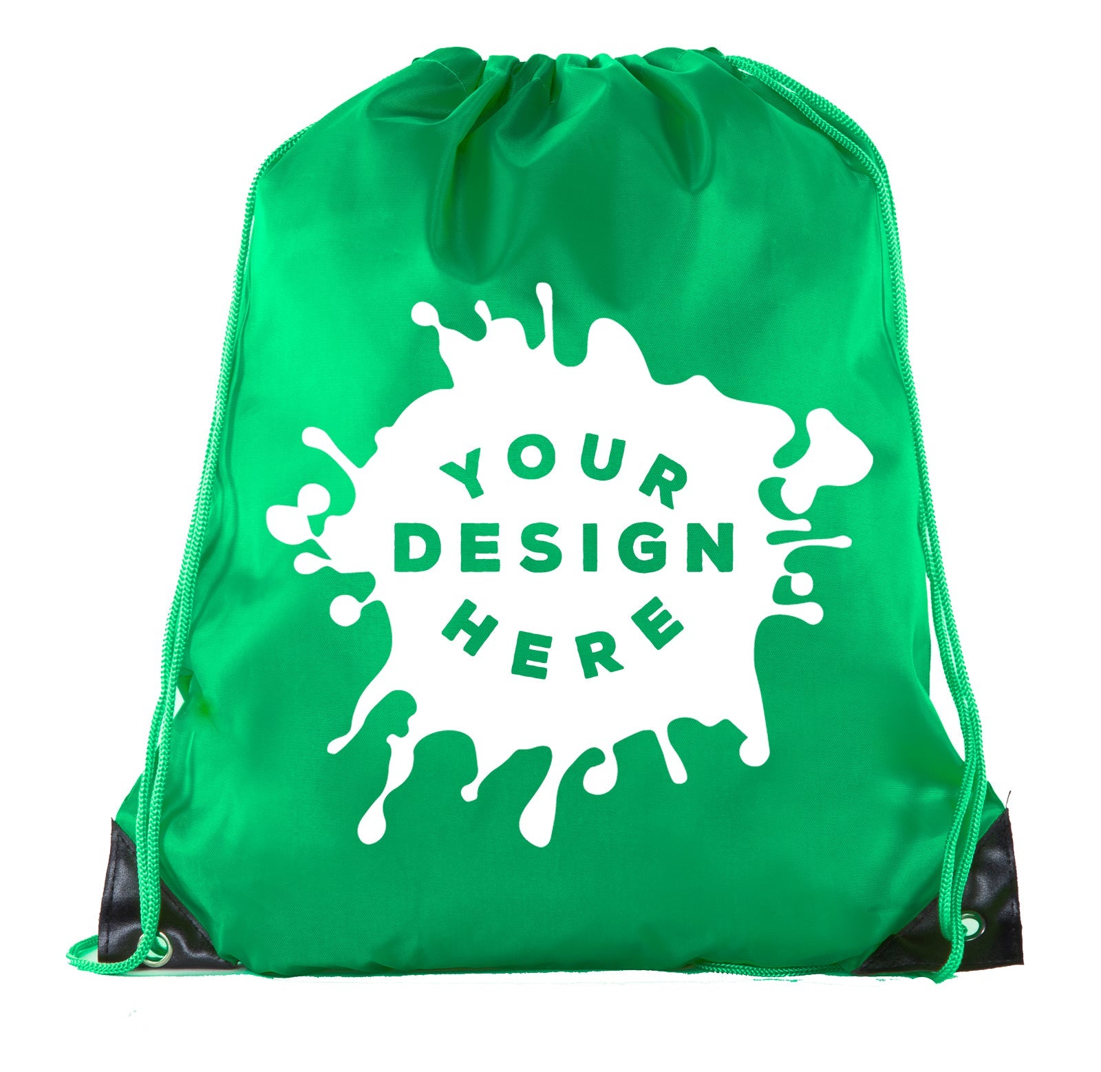 Custom Polyester Drawstring Bag - Bulk - Mato & Hash