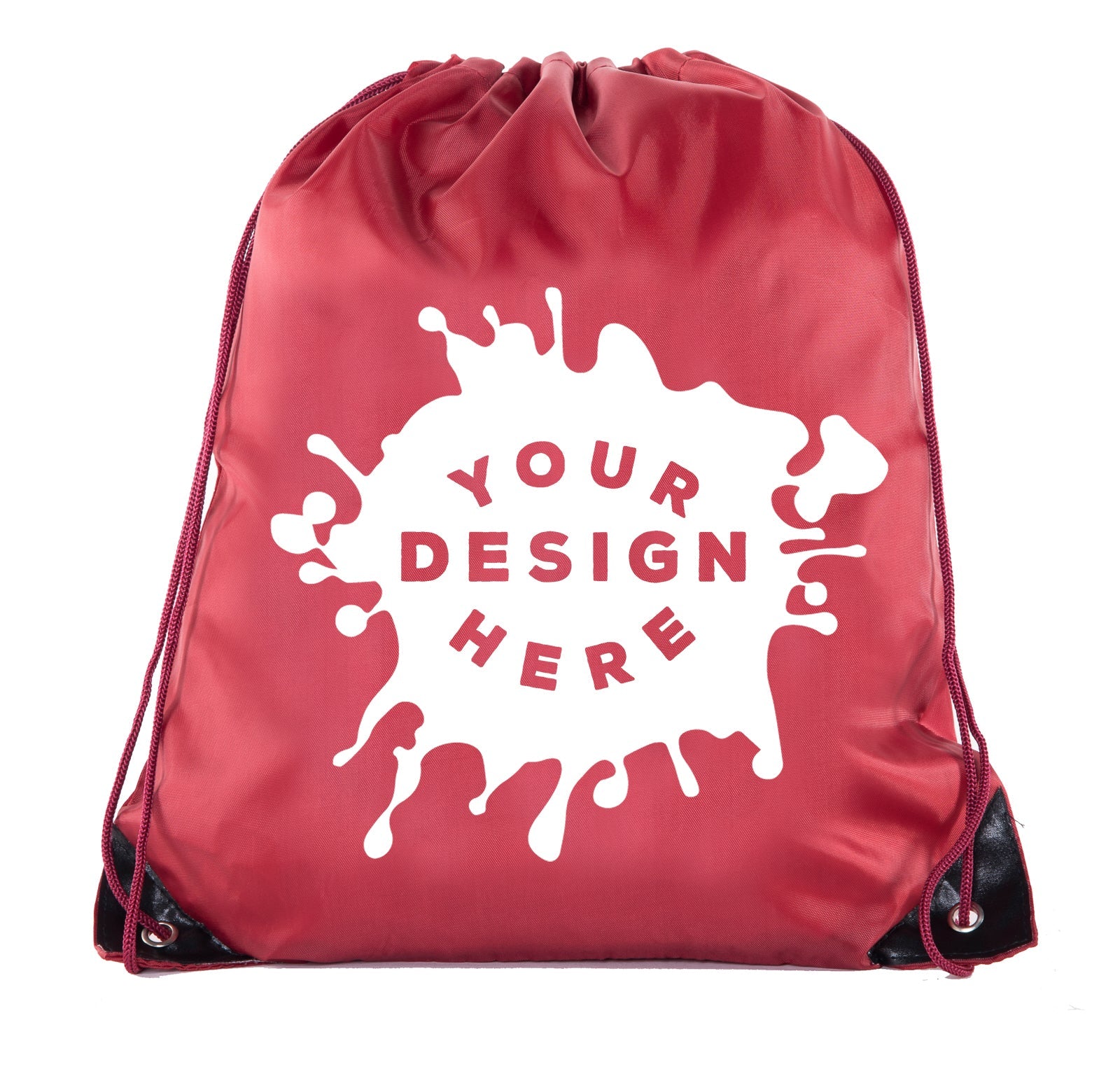 Custom Polyester Drawstring Bag - Bulk - Mato & Hash