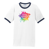 Custom Port & Company® Core Cotton Ringer Tee - Mato & Hash