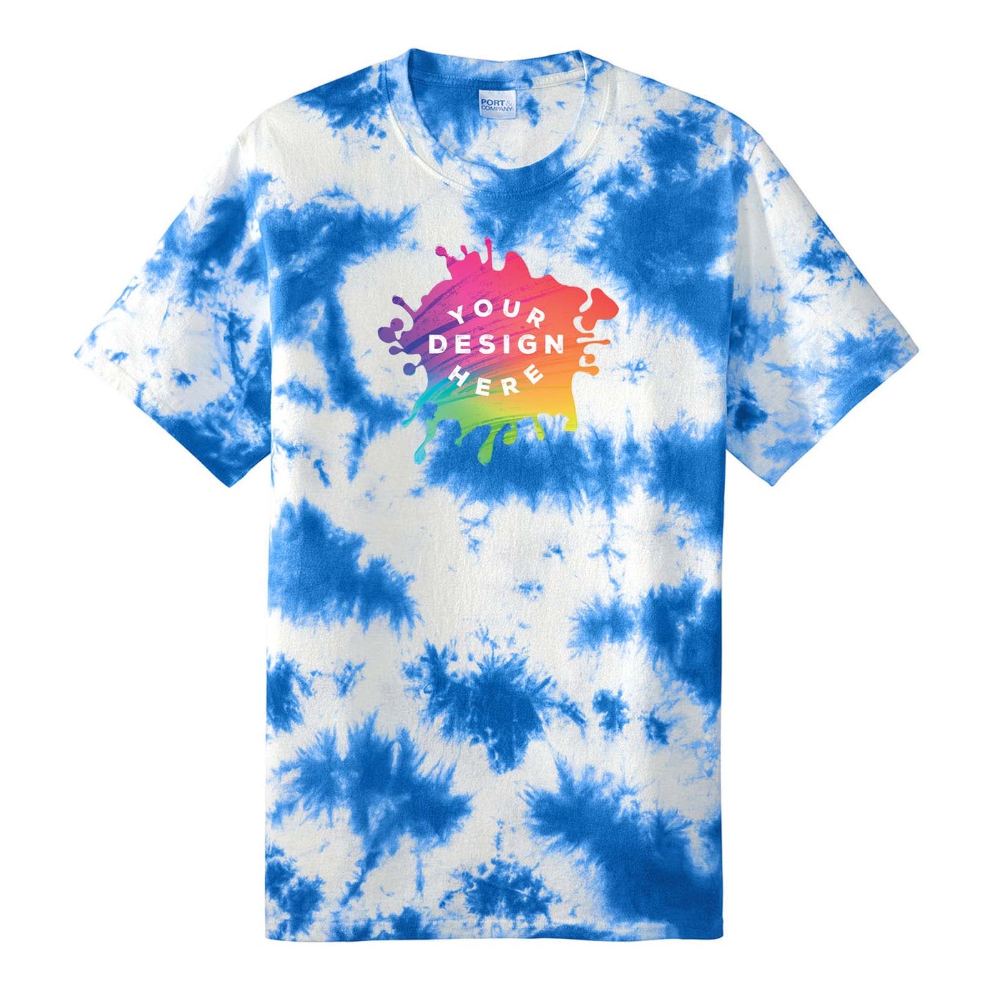 Custom Port & Company ® Crystal Tie-Dye Tee - Mato & Hash