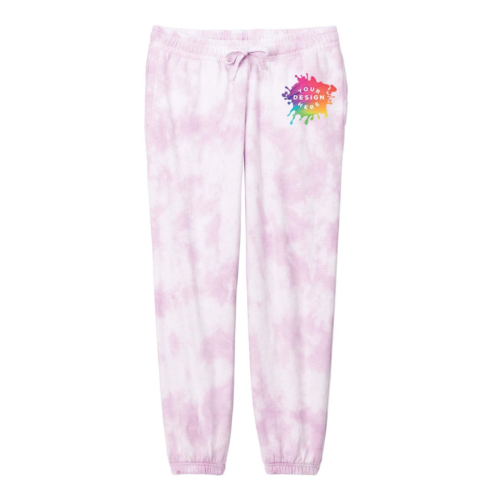 Custom Port & Company® Ladies Beach Wash® Cloud Tie-Dye Sweatpant - Mato & Hash