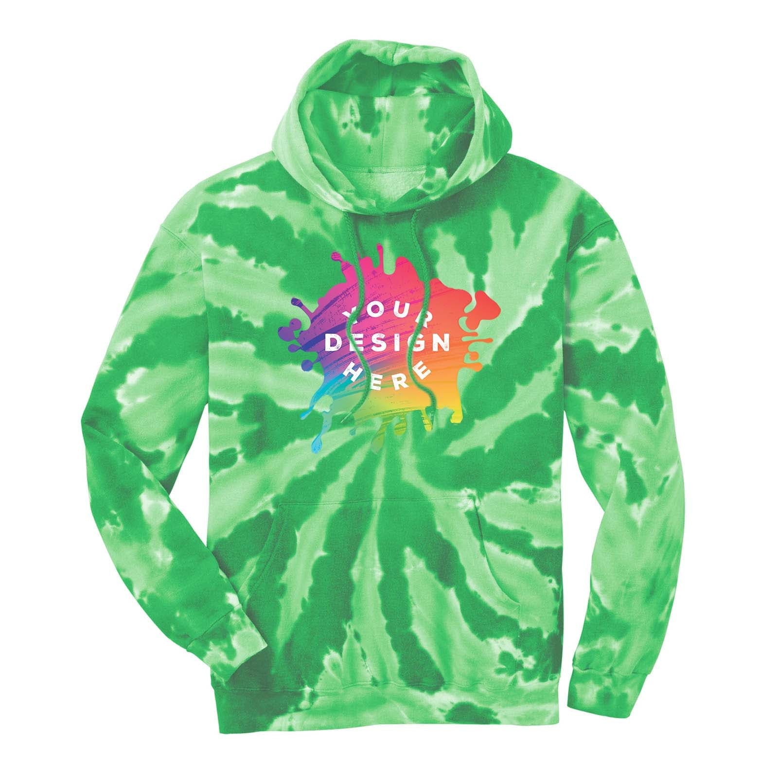 Custom Port & Company® Tie-Dye Pullover Hooded Sweatshirt - Mato & Hash
